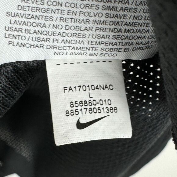 Nike Dri-fit Short Sleeve Running Shirt Men’s Size Large Black Lightweigt - Picture 5 of 7